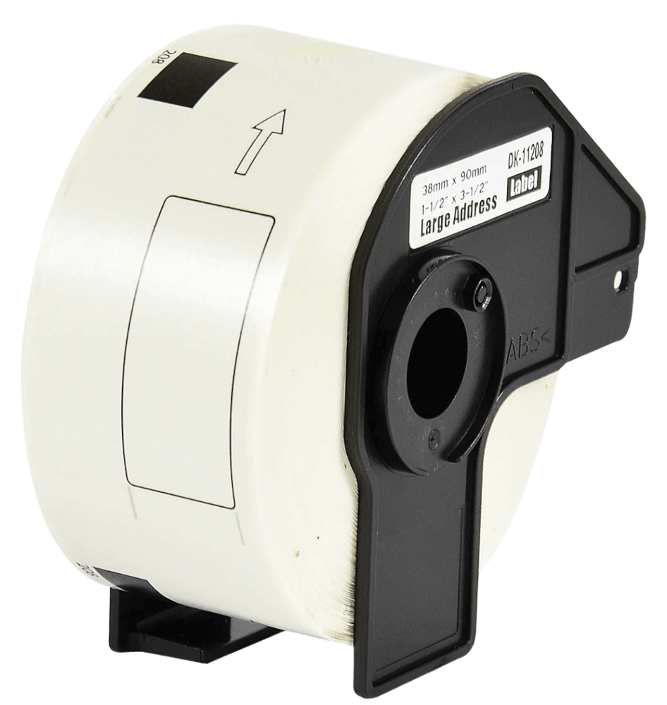 PixoJet Brother DK11208 38 x 90 mm, 400 stk. Hvit adresseetikett
