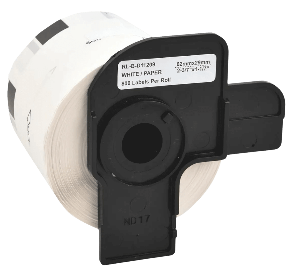 PixoJet Brother DK11209 29 x 62 mm, 800 stk. Hvit adresseetikett