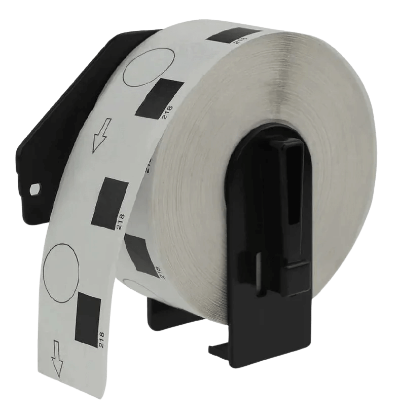 PixoJet Brother DK11218 Ø24 mm, 1.000 stk. Hvit adresseetikett