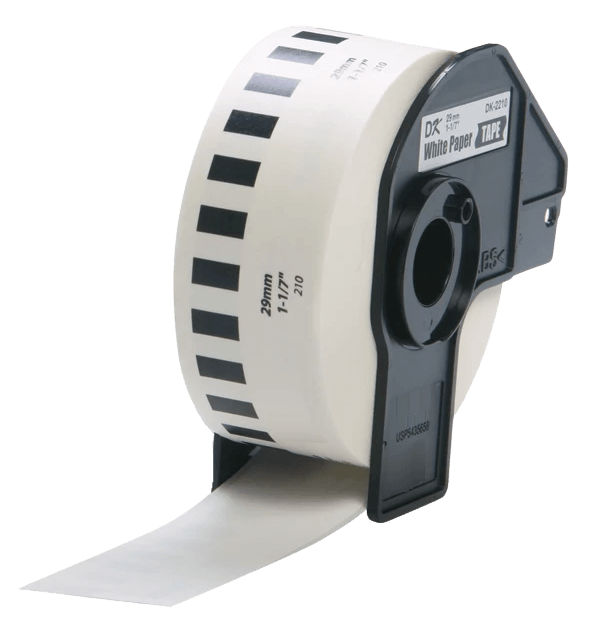 PixoJet Brother DK22210 29mm x 30,48 Hvit adresseetikett