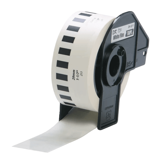 PixoJet Brother DK22211 29mm x 15,24m Hvit adresseetikett