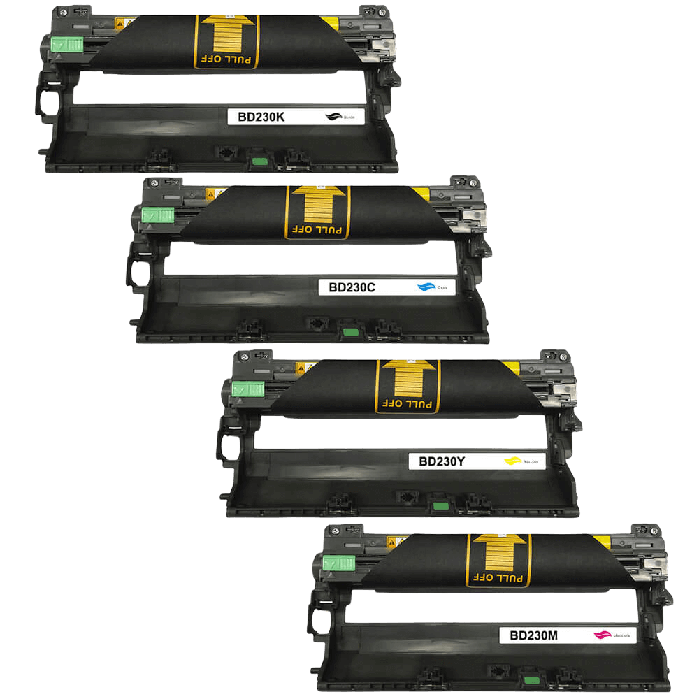 PixoJet Brother DR230CL verdipakke - 4 stk.