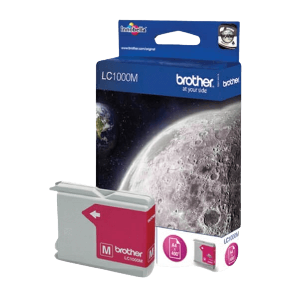 Brother Original LC1000M magenta blekkpatron | Innhold: 400 sider