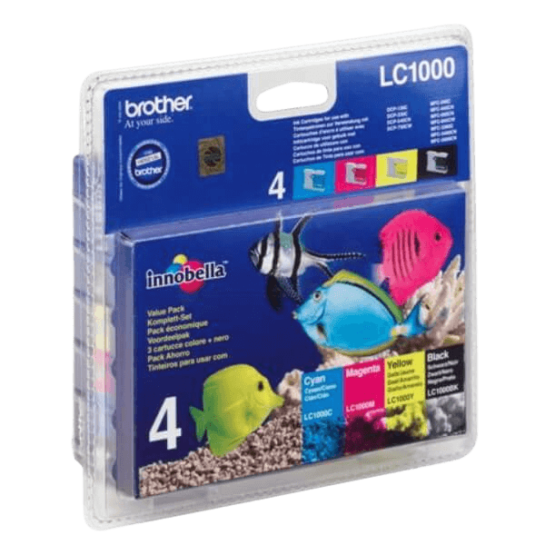 Brother Original LC1000VALBPDR CMYK rabattpakke | Innhold: 1700 sider