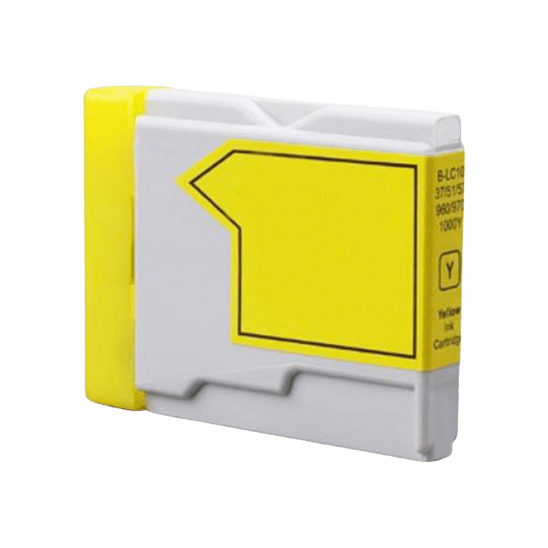 PixoJet Brother LC1000Y gul blekkpatron | Innhold: 12 ml.