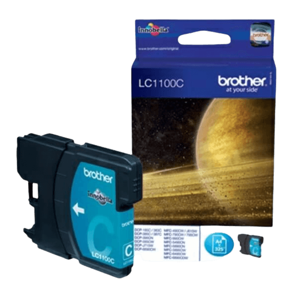 Brother Original LC1100C cyan blekkpatron | Innhold: 6 ml.