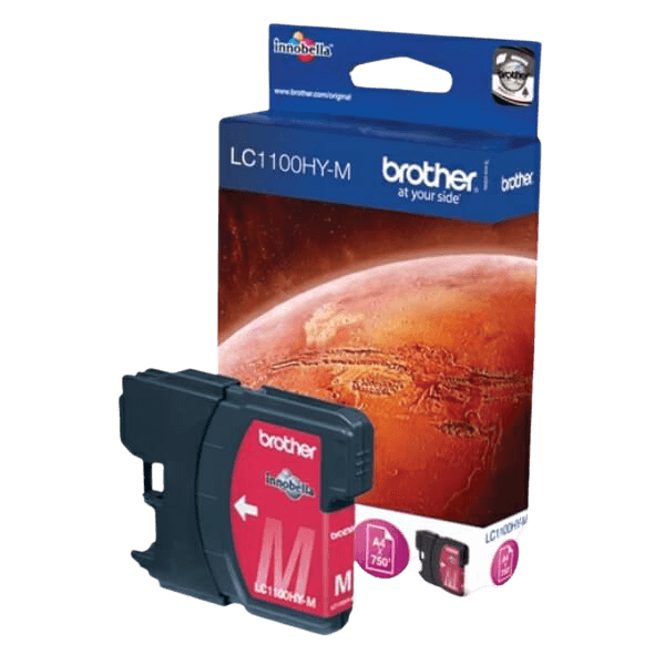 Brother Original LC1100HYM XL magenta blekkpatron | Innhold: 700 sider