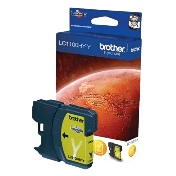 Brother Original LC1100HYY XL gul blekkpatron | Innhold: 700 sider
