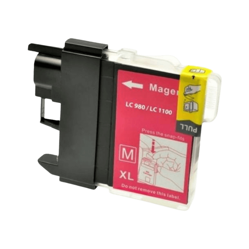 PixoJet Brother LC1100M magenta blekkpatron | Innhold: 10,6 ml.