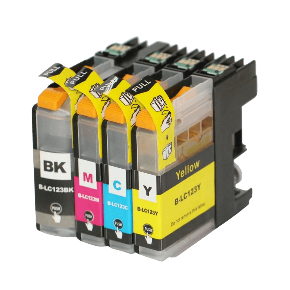 PixoJet Brother LC123 verdipakke - 4 stk.