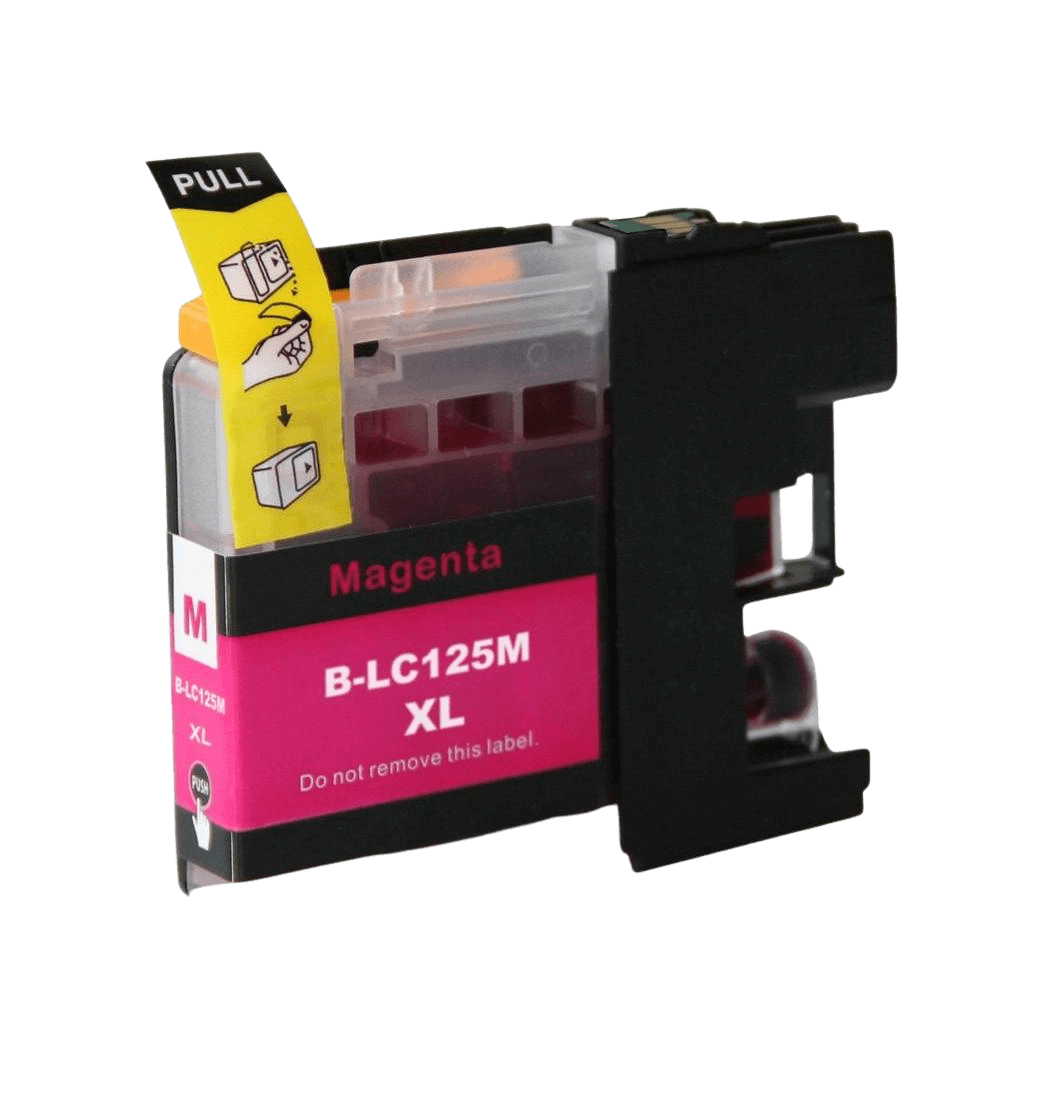 PixoJet Brother LC125M XL magenta blekkpatron | Innhold: 20 ml.
