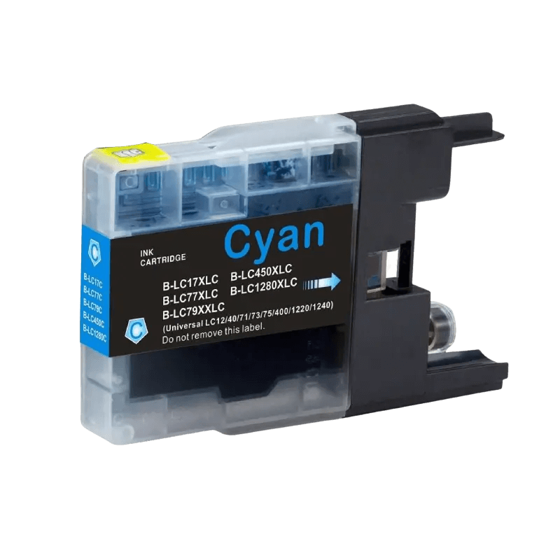 PixoJet Brother LC1280C XXL cyan blekkpatron | Innhold: 20 ml.