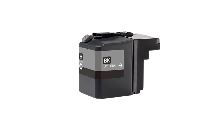 PixoJet Brother LC12EBK svart blekkpatron | Innhold: 58 ml.