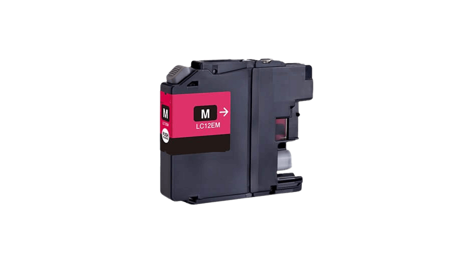 PixoJet Brother LC12EM magenta blekkpatron | Innhold: 13 ml.