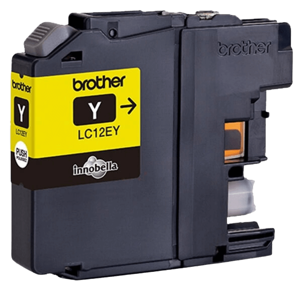 Brother Original LC12EY gul blekkpatron | Innhold: 1200 sider