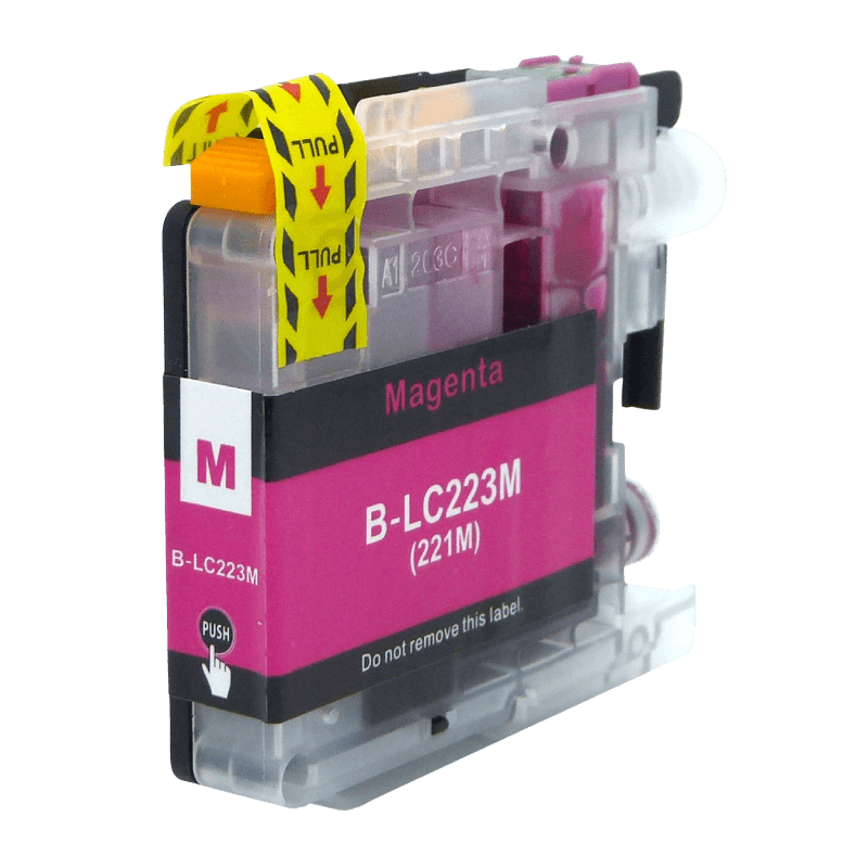 PixoJet Brother LC223M magenta blekkpatron | Innhold: 10 ml.