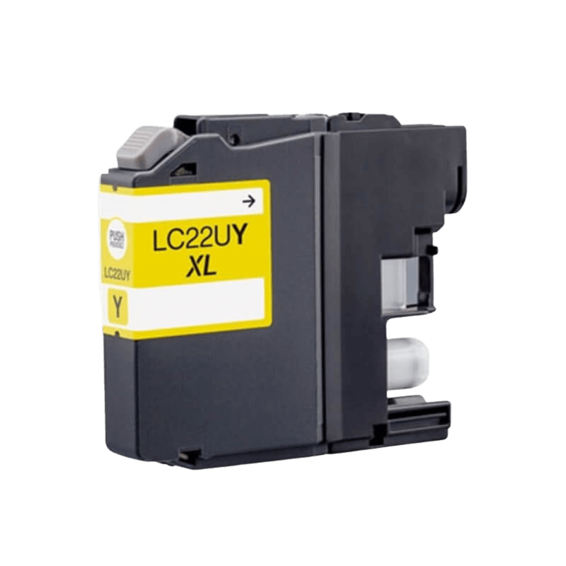 PixoJet Brother LC22UY gul blekkpatron | Innhold: 13 ml.