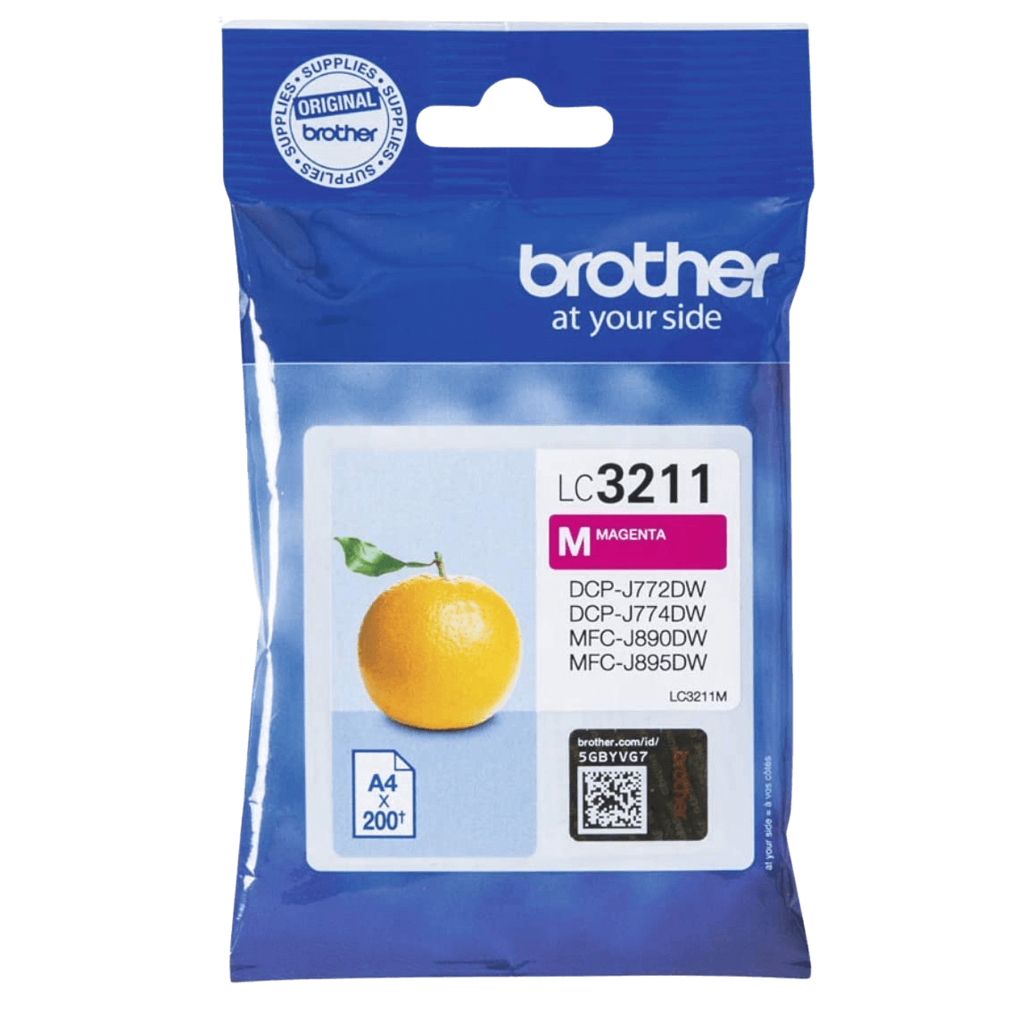 Brother Original LC3211M magenta blekkpatron | Innhold: 200 sider