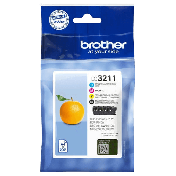 Brother Original LC3211VALDR CMYK rabattpakke | Innhold: 800 sider