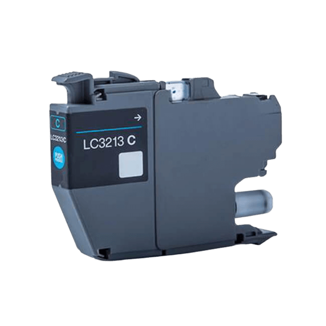 PixoJet Brother LC3213C cyan blekkpatron | Innhold: 6,6 ml.