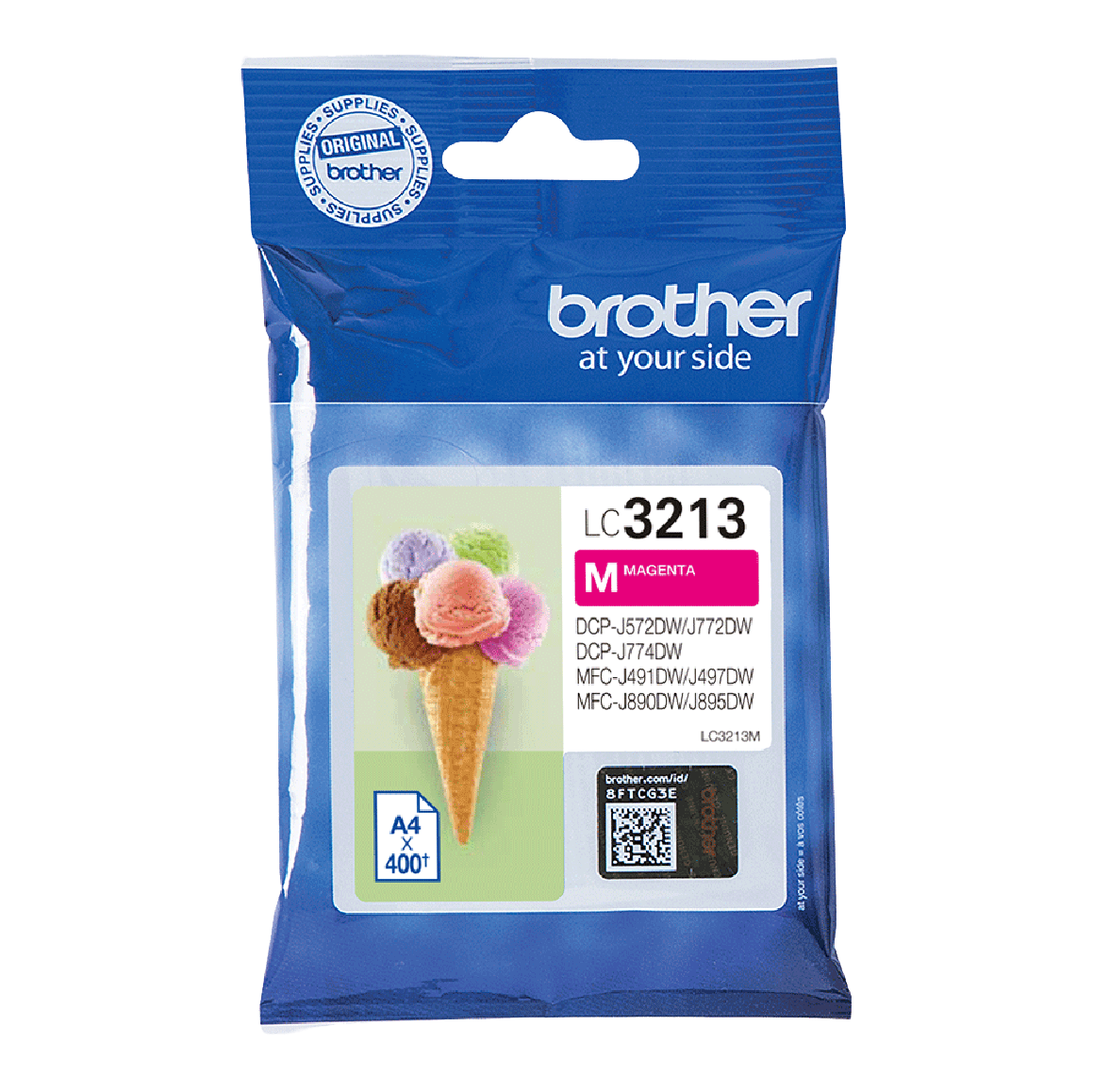 Brother Original LC3213M magenta blekkpatron | Innhold: 400 sider