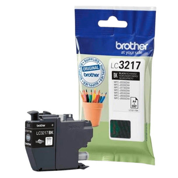 Brother Original LC3217BK svart blekkpatron | Innhold: 550 sider