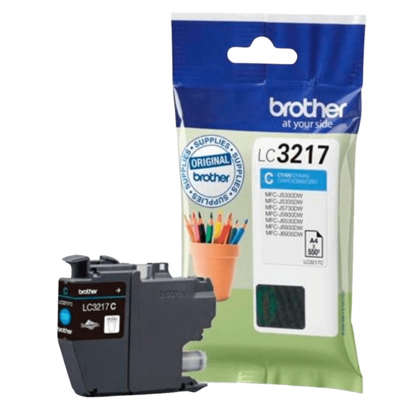 Brother Original LC3217C cyan blekkpatron | Innhold: 550 sider