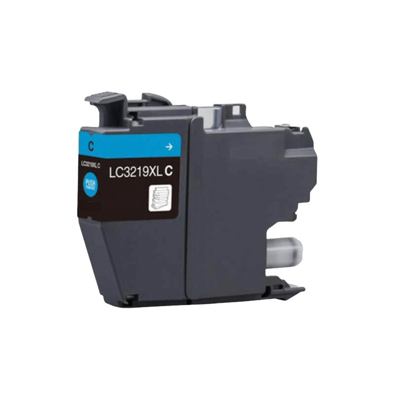 PixoJet Brother LC3219XLC cyan blekkpatron | Innhold: 1500 sider