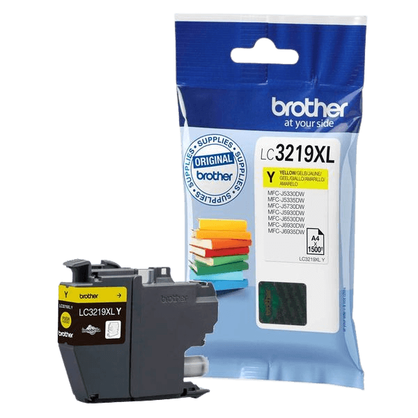 Brother Original LC3219XLY gul blekkpatron | Innhold: 1500 sider