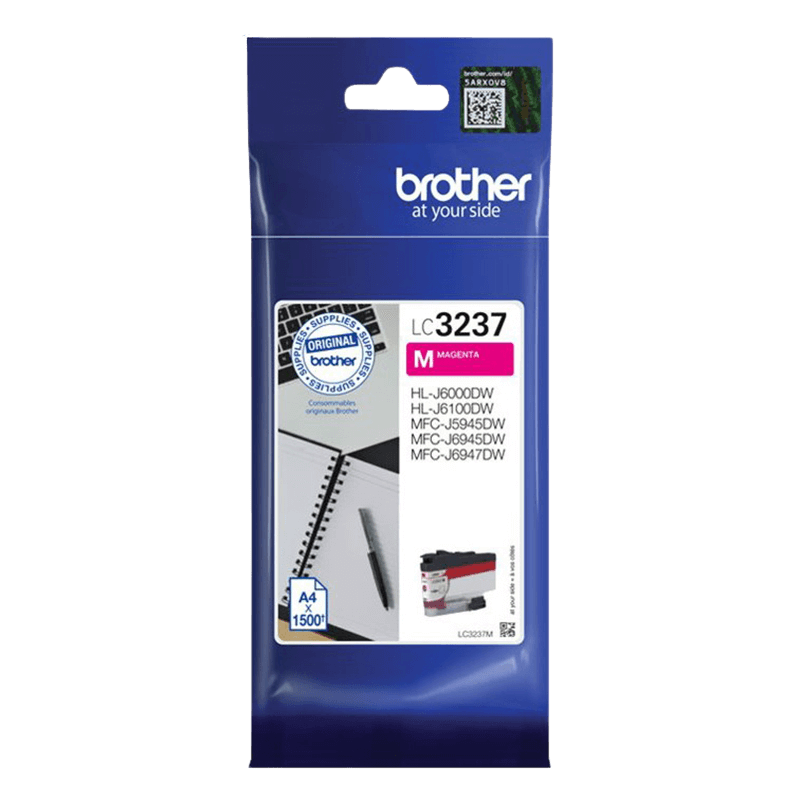 Brother Original LC3237M magenta blekkpatron | Innhold: 1500 sider