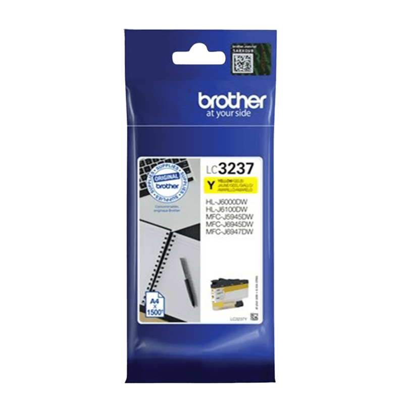Brother Original LC3237Y gul blekkpatron | Innhold: 1500 sider