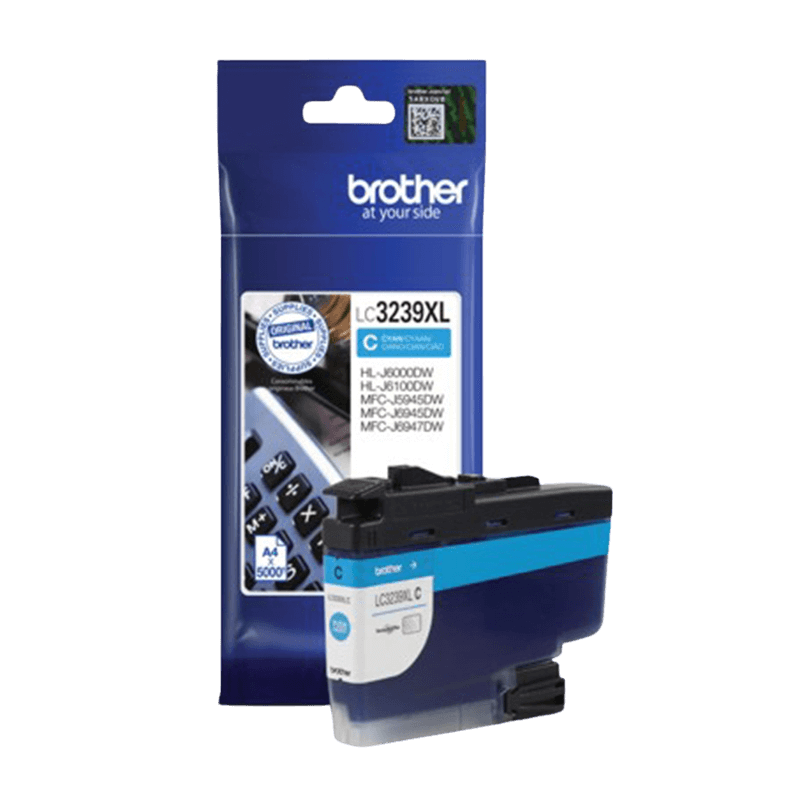 Brother Original LC3239XLC cyan blekkpatron | Innhold: 5000 sider