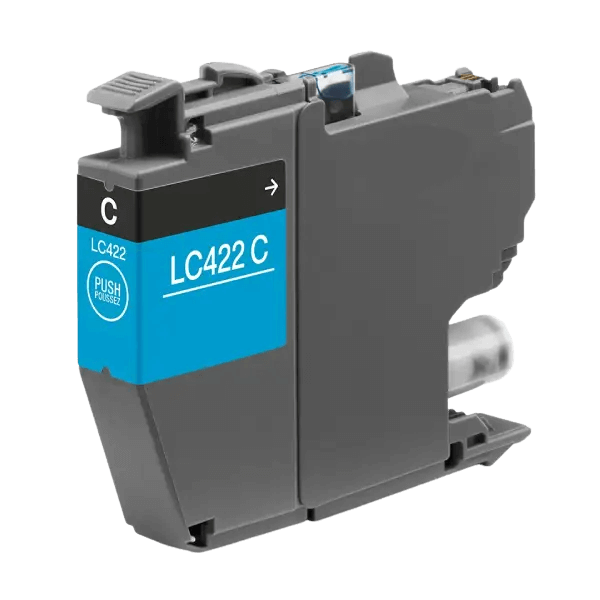 PixoJet Brother LC422C cyan blekkpatron | Innhold: 550 sider