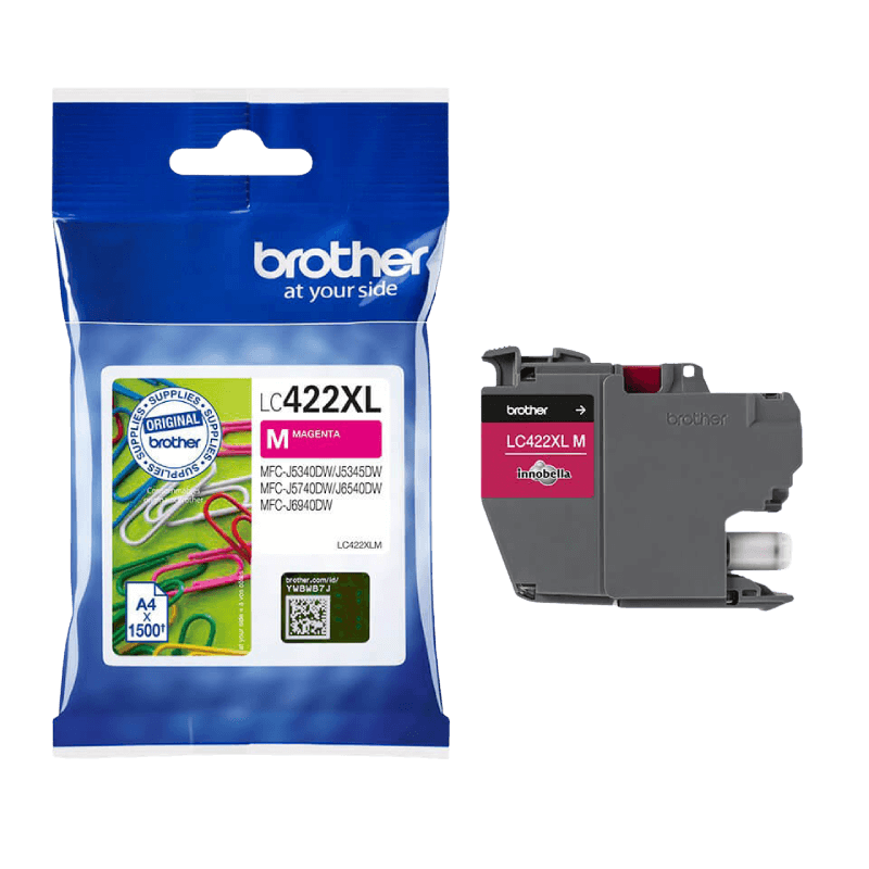 Brother Original LC422M magenta blekkpatron | Innhold: 550 sider