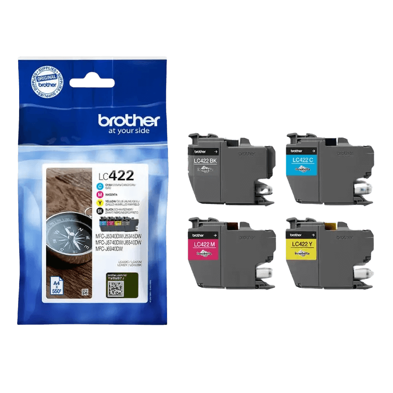 Brother Original LC422VALDR CMYK rabattpakke | Innhold: 2200 sider