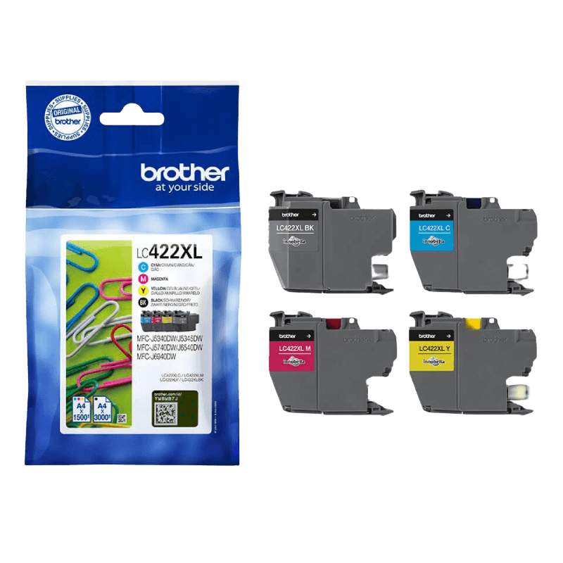 Brother Original LC422XLVALDR CMYK rabattpakke | Innhold: 7500 sider