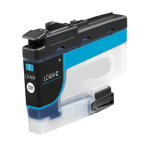 PixoJet Brother LC424C cyan blekkpatron | Innhold: 750 sider