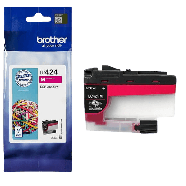 Brother Original LC424M magenta blekkpatron | Innhold: 750 sider