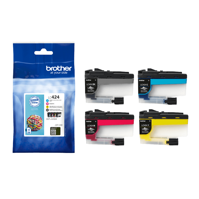Brother Original LC424VAL CMYK rabattpakke | Innhold: 3000 sider