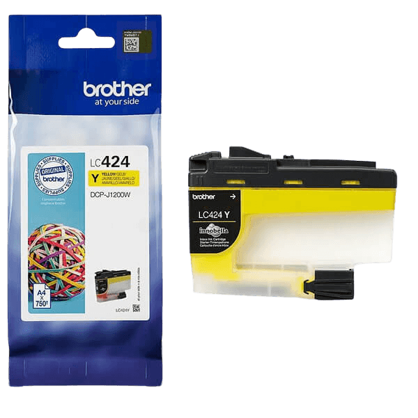 Brother Original LC424Y gul blekkpatron | Innhold: 750 sider