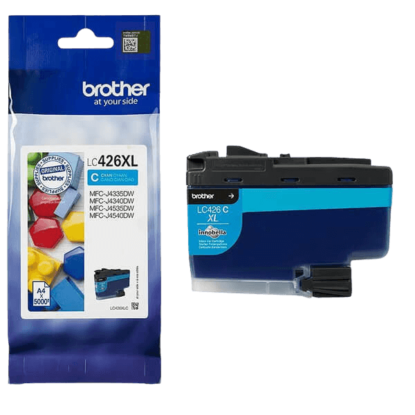 Brother Original LC426XLC cyan blekkpatron | Innhold: 5000 sider