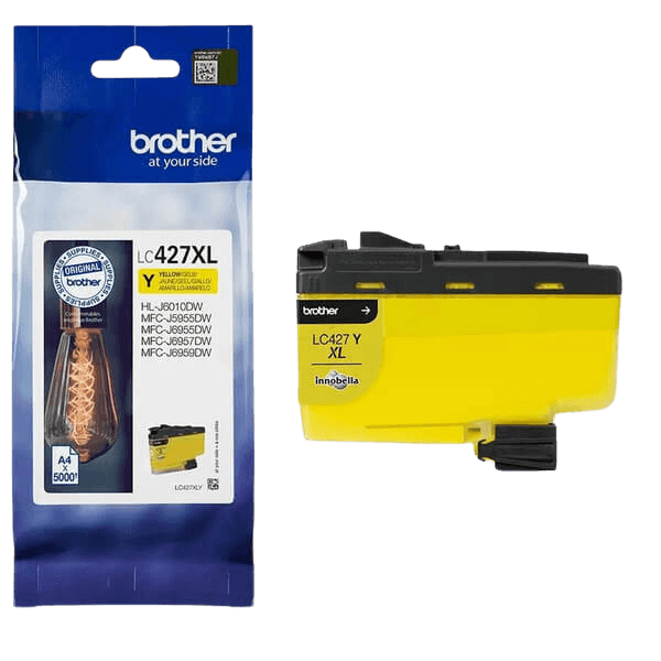 Brother Original LC427XLY gul blekkpatron | Innhold: 5000 sider