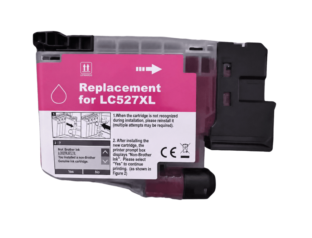 PixoJet Brother LC527XLM magenta blekkpatron | Innhold: 2000 sider