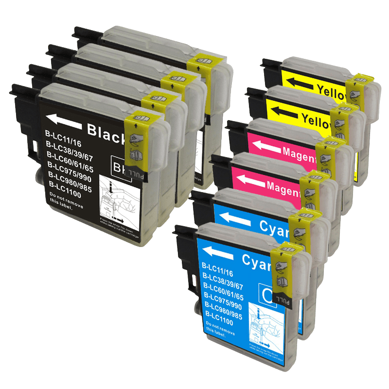 PixoJet Brother LC980 XL verdipakke - 10 stk.