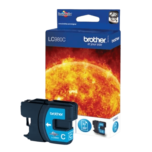 Brother Original LC980C cyan blekkpatron | Innhold: 5 ml.