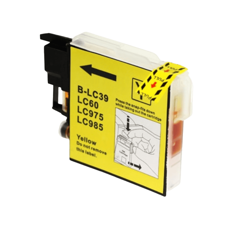 PixoJet Brother LC985Y gul blekkpatron | Innhold: 12 ml.