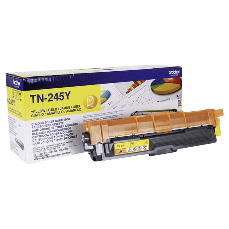 Brother Original TN245Y XL gul toner | Innhold: 2200 sider