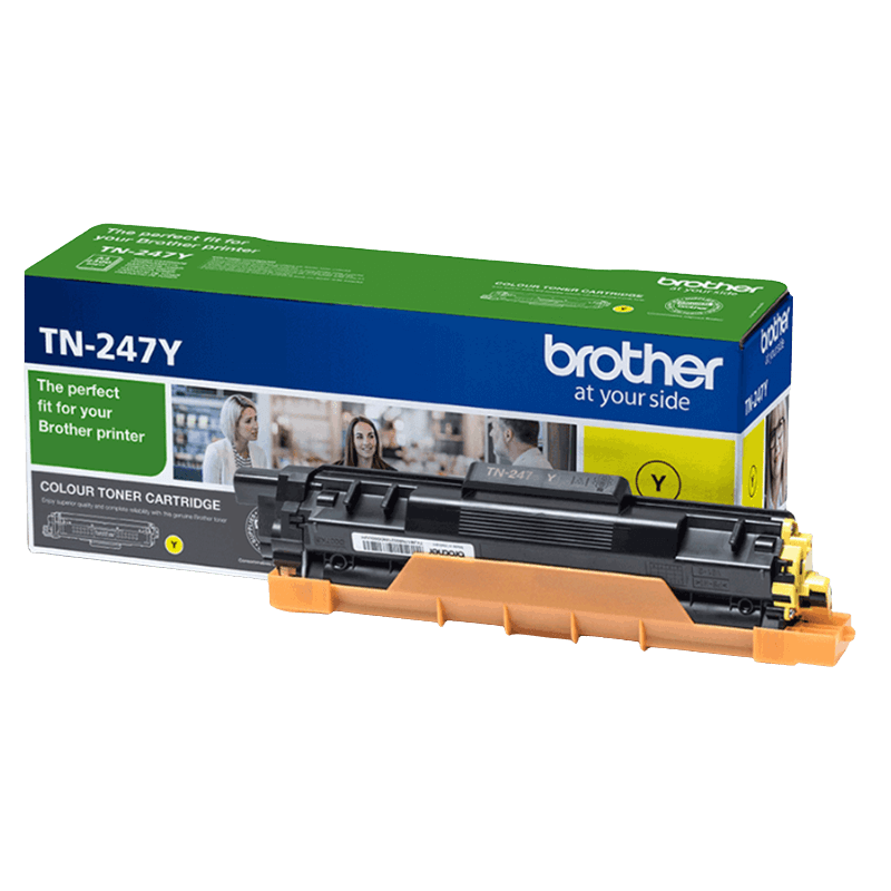 Brother Original TN247Y XL gul toner | Innhold: 2300 sider