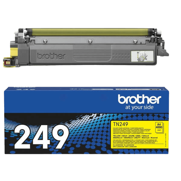 Brother Original TN249Y XXL gul toner | Innhold: 4000 sider