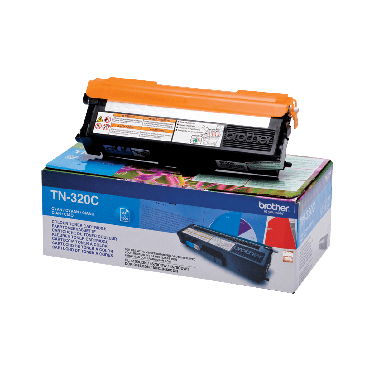 Brother Original TN320C cyan toner | Innhold: 1500 sider